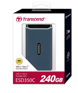  SSD USB Transcend ESD350C 240Gb Navy Blue (TS240GESD350C) 9