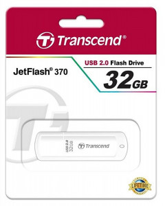 USB Flash Transcend JetFlash 370 32Gb White #I/S 3