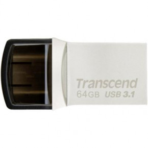  USB 3.1 64GB Type-C Transcend JetFlash 890S Silver (TS64GJF890S)