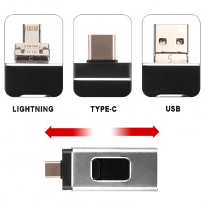   16Gb USB Type A + Type C + Lightning FD16 4