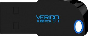 USB Flash Verico Keeper USB 3.1 16 Gb Black Blue #I/S 4