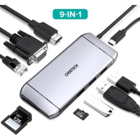  Choetech USB-C 9-in-1 (HUB-M15-GY) 3