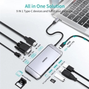  Choetech USB-C 9-in-1 (HUB-M15-GY) 4