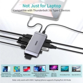  Choetech USB-C 9-in-1 (HUB-M15-GY) 5