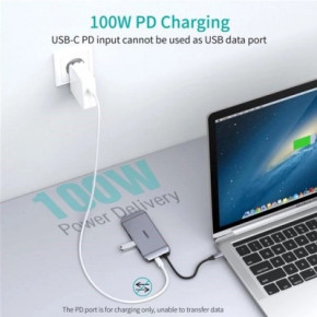  Choetech USB-C 9-in-1 (HUB-M15-GY) 6