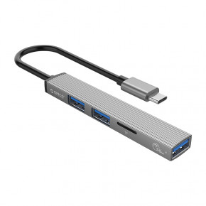 USB- ORICO USB-A - USB3.0, 2xUSB2.0, TF (AH-A12F-GY-BP)