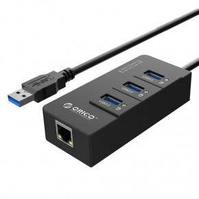  USB3.0 Orico (CA912742) HR01-U3-V1-BK-BP  3xUSB3.0 RJ45