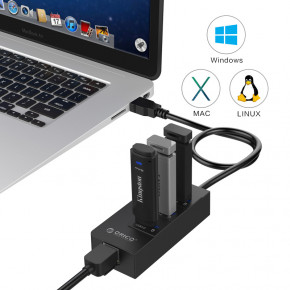  USB3.0 Orico (CA912742) HR01-U3-V1-BK-BP  3xUSB3.0 RJ45 6