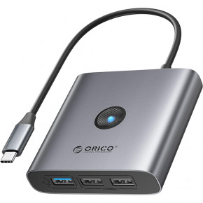 USB-��� ORICO Type-C 5-�-1 Docking Station (5Gbps) (FAX3-5P-GY-EP)