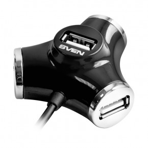 USB HUB Sven USB-USB 4USB 2.0 HB-012 Black 5