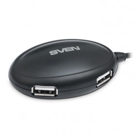 USB HUB Sven USB-USB 4USB 2.0 Black (HB-401) 5