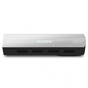 USB HUB Sven USB-USB 4USB 2.0 HB-891 Silver 3