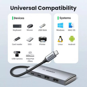 USB- UGREEN CM480 Metal Gray (UGR-30758) 7