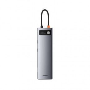 USB- Baseus Metal Gleam Series 11-in-1 Multifunctional Type-C Space Grey (CAHUB-CT0G) 4