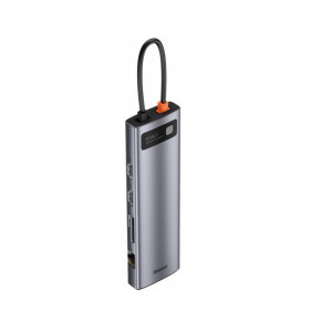 USB- Baseus Metal Gleam Series 11-in-1 Multifunctional Type-C Space Grey (CAHUB-CT0G) 5