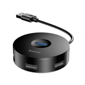 USB- Baseus Round box HUB adapter (USB3.0 to USB3.0*1+USB2.0*3) Black (CAHUB-F01) 3