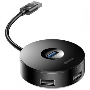 USB- Baseus Round box HUB adapter (USB3.0 to USB3.0*1+USB2.0*3) Black (CAHUB-F01) 4