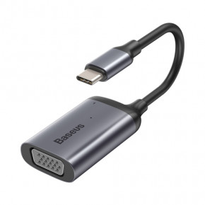 USB- Baseus Enjoyment Series Type-C to VGA+PD HUB Convertor Space Grey (CAHUB-O0G)