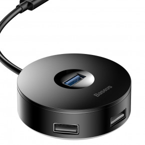 USB- Baseus Round box HUB adapter (USB3.0 to USB3.0*1+USB2.0*3) Black (CAHUB-U01) 4