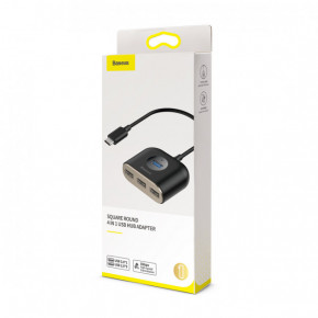  Hub Baseus USB Square Round 4USB  4