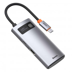  USB- Baseus Metal Gleam Series 4-in-1 Multifunctional Gray (WKWG070113) (2)