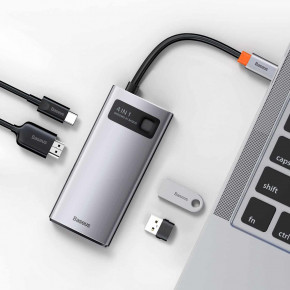  USB- Baseus Metal Gleam Series 4-in-1 Multifunctional Gray (WKWG070113) (4)