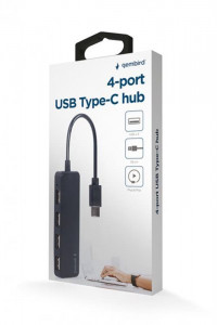   USB Type-C Cablexpert 4USB2.0, , Black (UHB-CM-U2P4-01) (2)