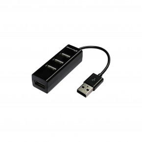 USB HUB Grand-X Travel USB-USB 4USB 2.0 Black (GH-403) 4