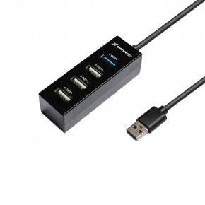 USB HUB Grand-X Travel USB-USB 4USB 2.0 Black (GH-409) 5