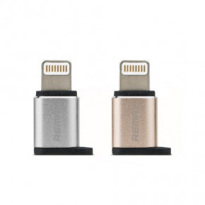  Visual RA-USB2 microUSB(F) to Lightning(M) Silver Remax 340905