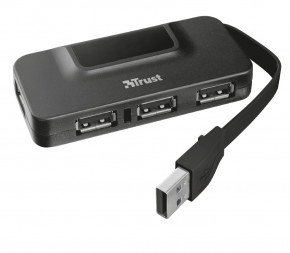 USB- Trust Oila 4 Port BLACK (20577)