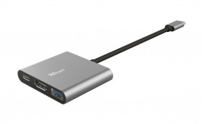 USB- Trust Dalyx 3-in-1 Multiport USB-C Adapter ALUMINIUM (23772) 5