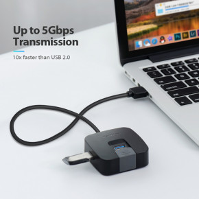 USB HUB Vention USB-USB 4USB 3.0 Black (CHBBD) 4