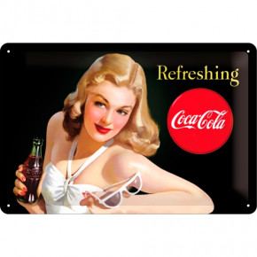  Coca-Cola - Refreshing Lady Nostalgic Art (22227)