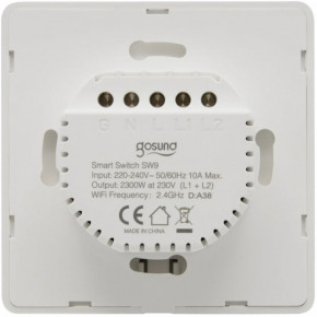   Gosund Light Switch 2 buttons white 6