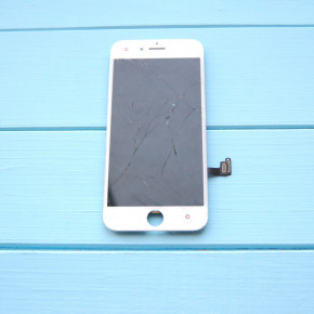 Original cracked glass LCD Apple iPhone 8