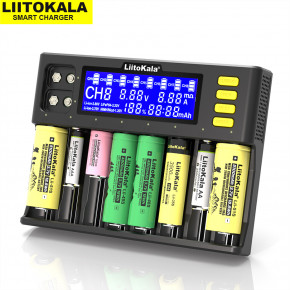   Liitokala Lii-S8, 10 , Ni-Mh/Li-ion/LiFePo4, 220V/12V, LED+LCD 5