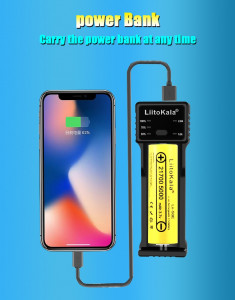   Liitokala Lii-100C, 1 , Ni-Mh/Li-ion, USB, PowerBank, LED, Box 12