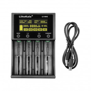   Liitokala Lii-M4S, 4 , Ni-Mh/Li-ion, USB Type-C, Powerbank, Test, LCD, Box