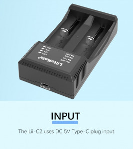   Liitokala Lii-C2, 2 , Ni-Mh/Li-ion, USB Type-C, LED, Box 7