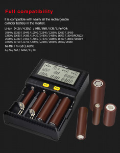   MiBoxer C4 (version v4, new) 4  Ni-Mh/Li-ion(4.2/4.35)/LiFePO4 220V/12V LCD Test 5