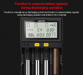   MiBoxer C4 (version v4, new) 4  Ni-Mh/Li-ion(4.2/4.35)/LiFePO4 220V/12V LCD Test 6