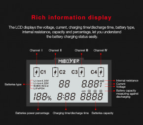   MiBoxer C4 (version v4, new) 4  Ni-Mh/Li-ion(4.2/4.35)/LiFePO4 220V/12V LCD Test 9