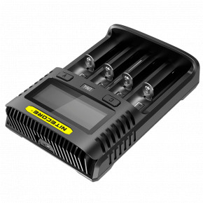   Nitecore UM4, 4 , Ni-Mh/Li-Ion/IMR/LiFePO4 (3.6-4.35V), USB QC2.0, LCD, Box 3