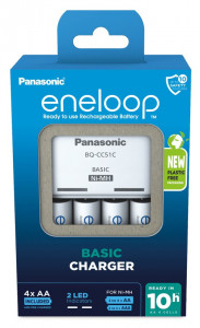   Panasonic BQ-CC51E BK-3MCDE (K-KJ51MCD40E), AA/AAA, Eneloop ready, LED ,   2/4 , 200/80mA, 4 3MCDE   ,  Eco Box. 3