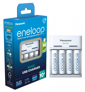    Panasonic BQ-CC61USB BK-3MCDE (K-KJ61MCD40USB), AA/AAA, Eneloop ready, LED ,   2/4 , Eco Box