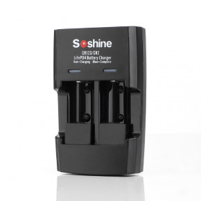   Soshine S5(Fe),  LiFePO4   CR123/CR2, USB Type-C, LED , 2 , Box