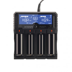    XTAR VP4 Plus Dragon, Ni-Cd/Ni-Mh/Li-Ion/11.1V/3S, USB/220V, LCD, Powerbank, Doctor, Box