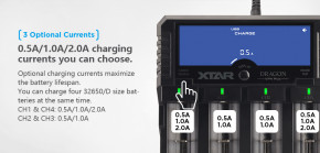    XTAR VP4 Plus Dragon, Ni-Cd/Ni-Mh/Li-Ion/11.1V/3S, USB/220V, LCD, Powerbank, Doctor, Box 12