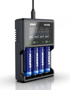   XTAR VC4S, Ni-Cd/Ni-Mh/Li-Ion, USB QC3.0, LED , ,   5